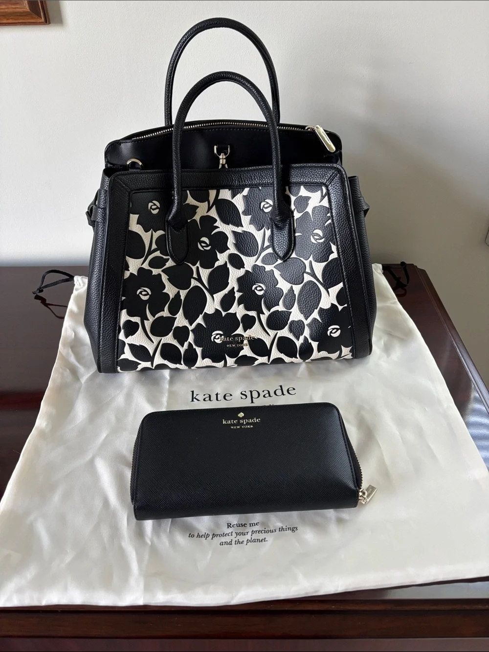 Kate Spade Wilson Road Botanical Alyse Satchel + Wallet